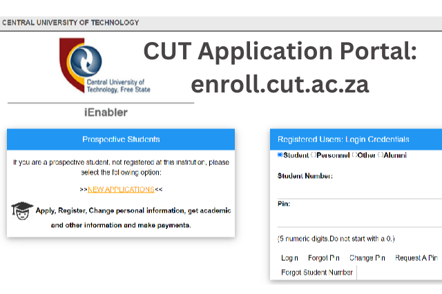 CUT Application Portal enroll.cut.ac.za