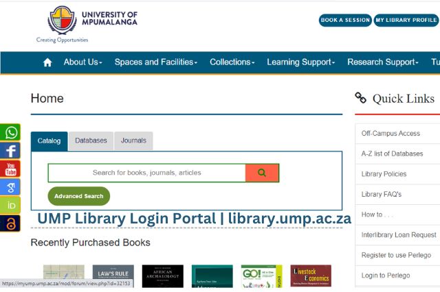 "Navigate the Knowledge Hub: UMP Library Portal Access"